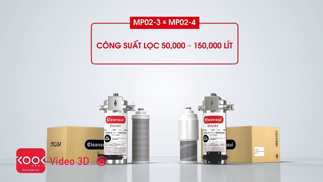 Phim 3D quảng cáo Máy lọc nước Cleasui MP02