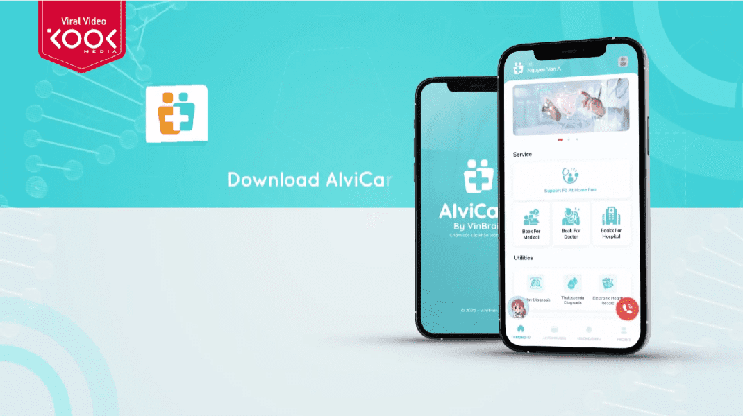 Video animation Giới thiệu ứng dụng AIviCare