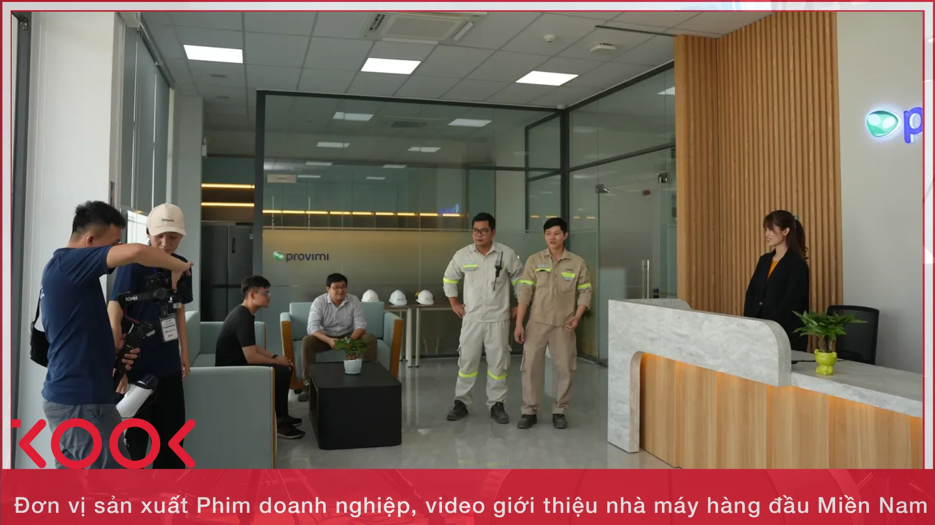 Video ky niem thanh lap doanh nghiep ket hop phong van lanh dao va canh san xuat